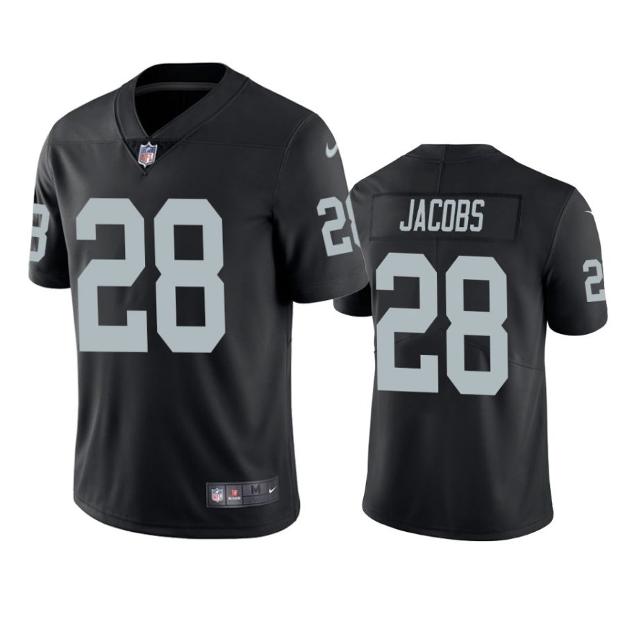 mens raiders josh jacobs black vapor limited jersey