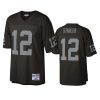 mens raiders ken stabler black legacy replica jersey