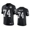 mens raiders kolton miller black 60th anniversary vapor limited jersey