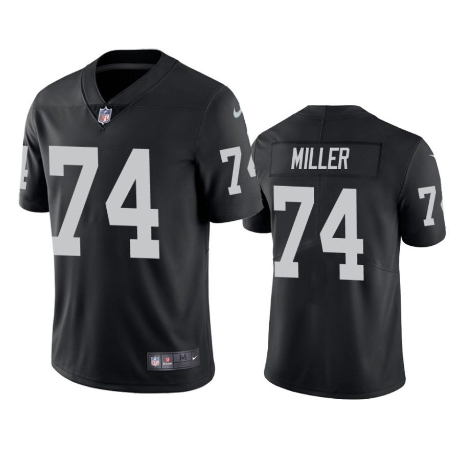 mens raiders kolton miller black vapor jersey