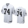 mens raiders kolton miller white game jersey