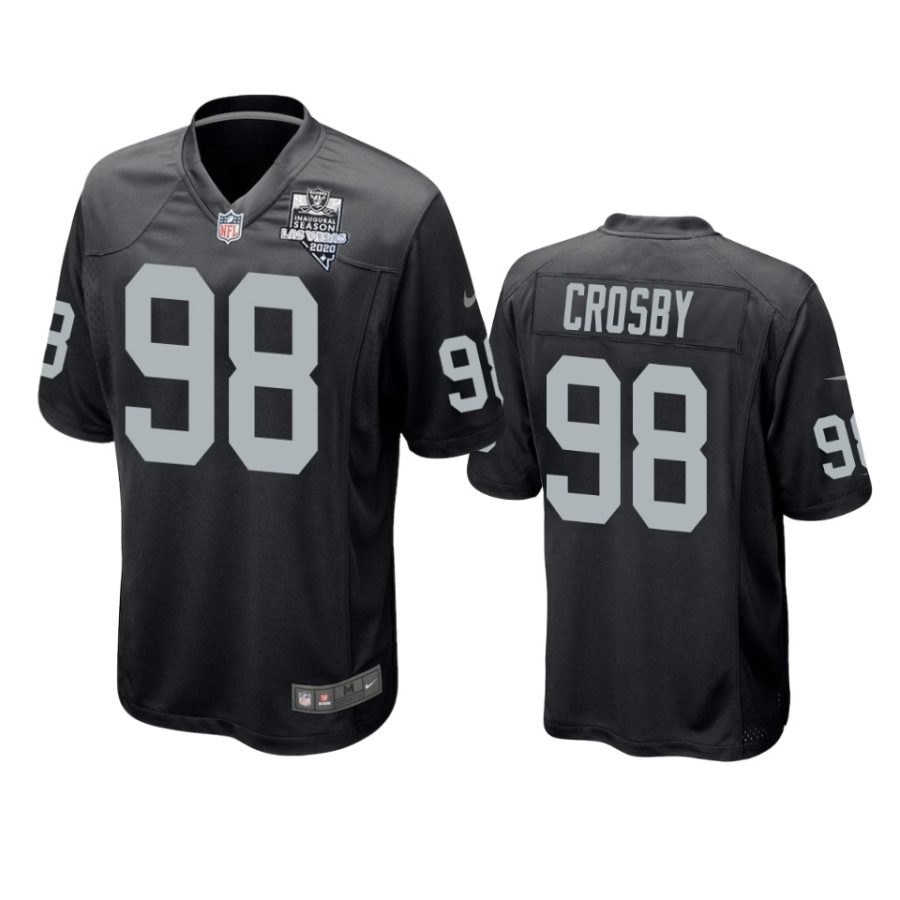 mens raiders maxx crosby black 2020 inaugural season game jersey