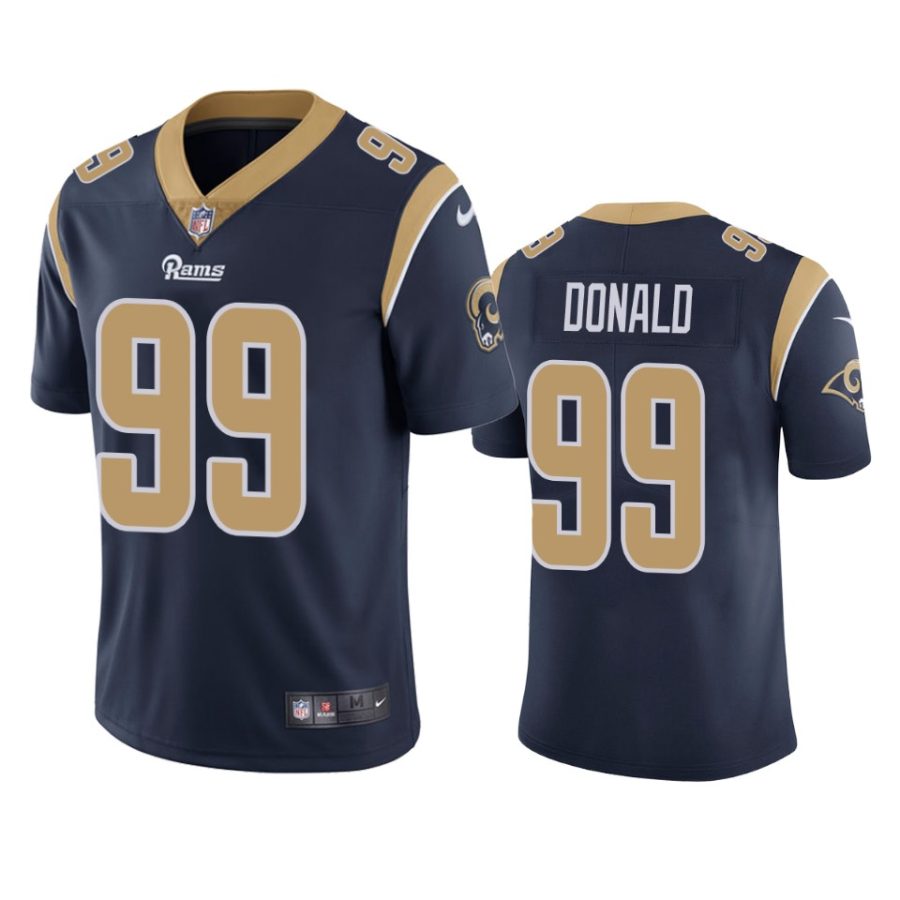 mens rams aaron donald navy vapor untouchable limited jersey