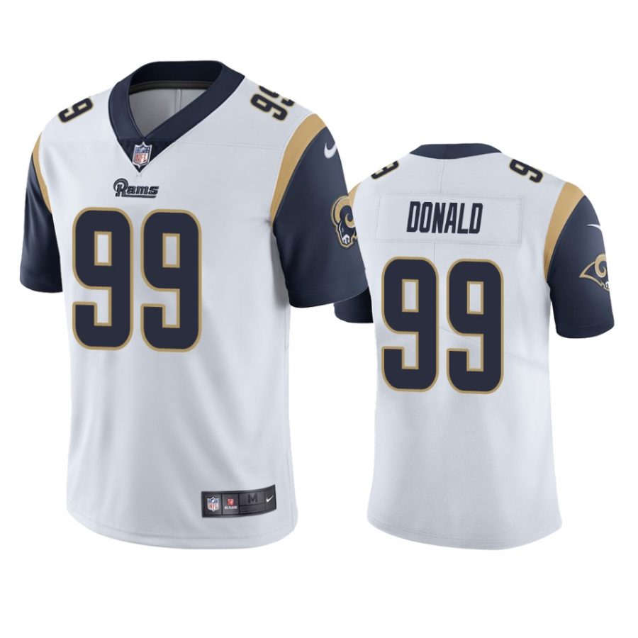 mens rams aaron donald white vapor untouchable limited jersey