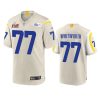 mens rams andrew whitworth bone super bowl lvi game jersey