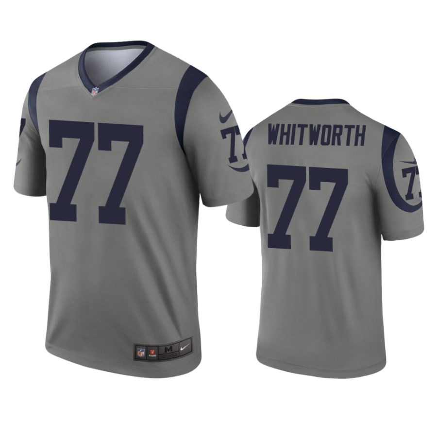 mens rams andrew whitworth gray inverted legend jersey