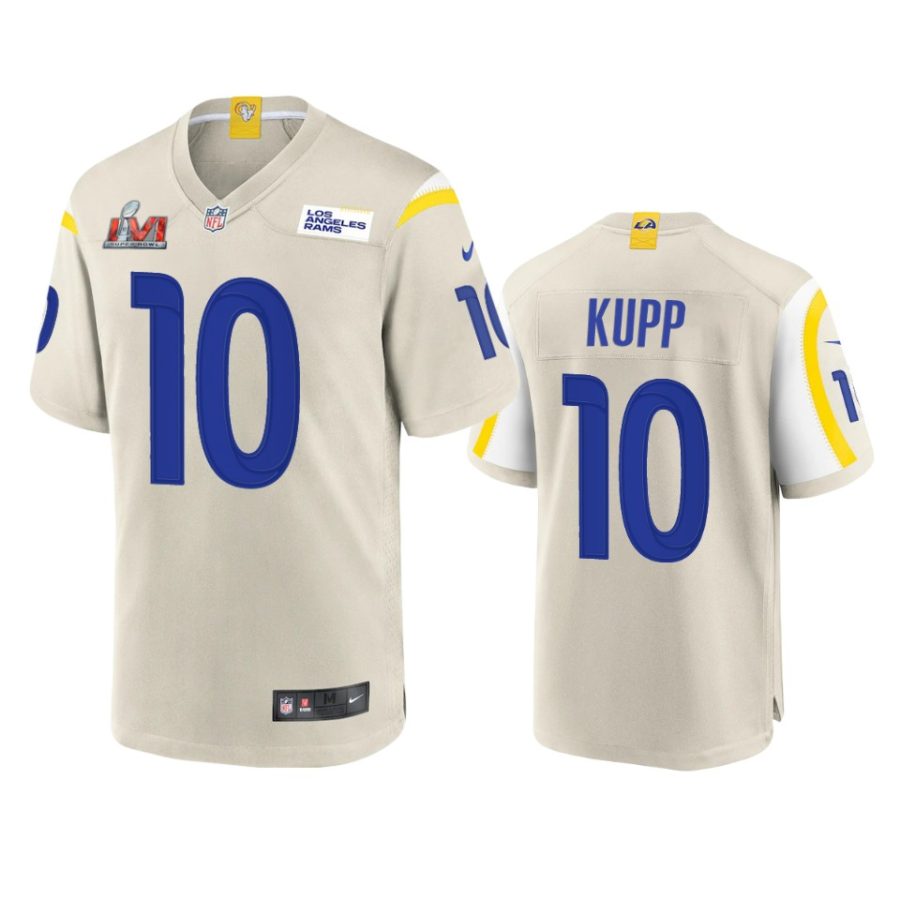 mens rams cooper kupp bone super bowl lvi game jersey