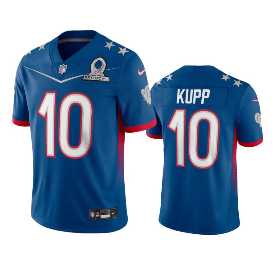 mens rams cooper kupp royal game 2022 nfc pro bowl jersey