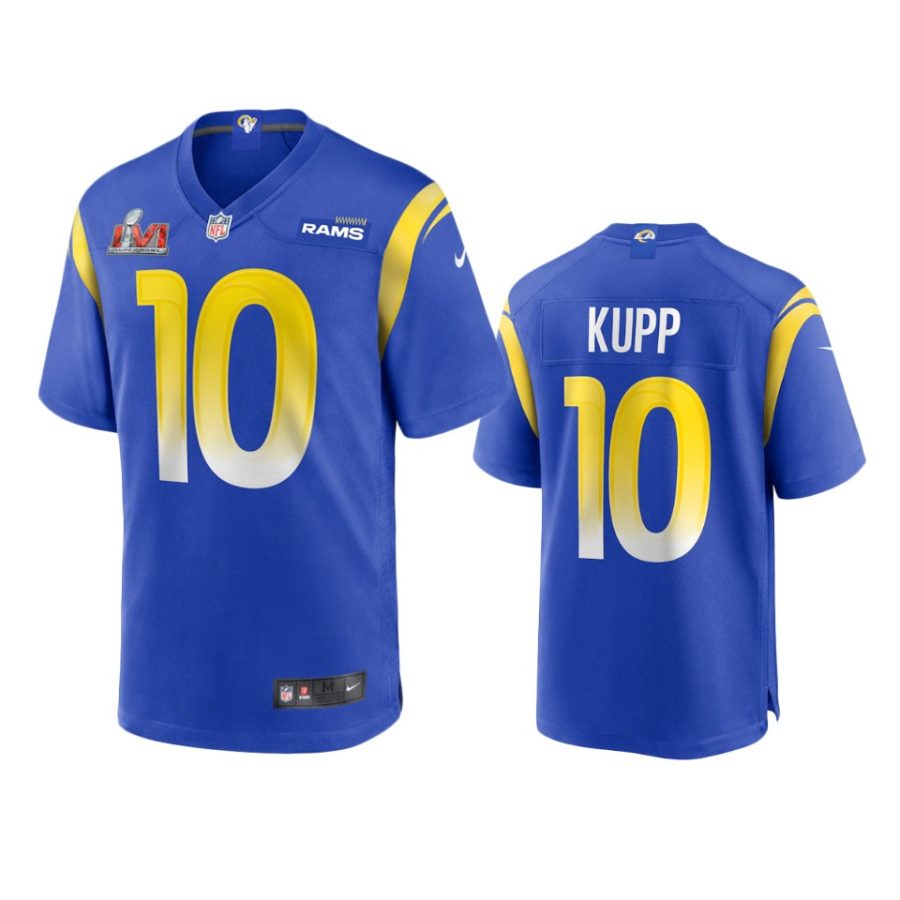 mens rams cooper kupp royal super bowl lvi game jersey