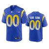 mens rams custom royal 2020 game jersey