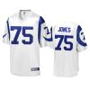 mens rams deacon jones white retired player jersey