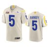 mens rams jalen ramsey bone super bowl lvi game jersey