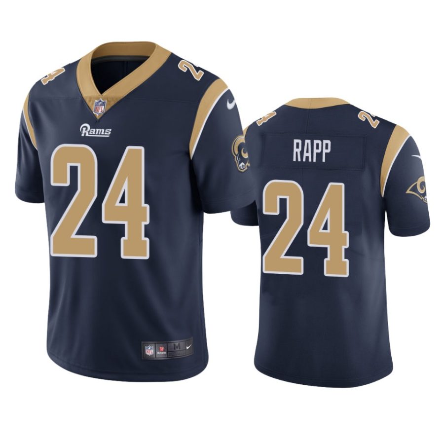 mens rams taylor rapp navy vapor limited jersey