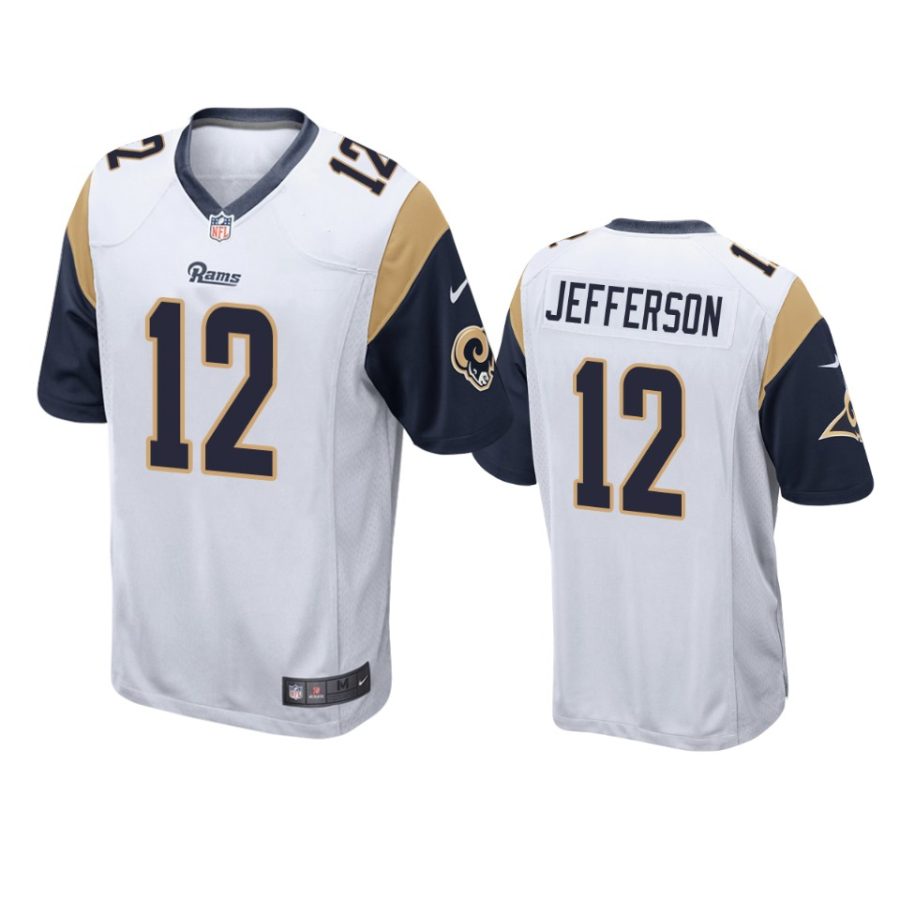 mens rams van jefferson white game jersey