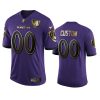 mens ravens custom purple 25th season golden limited jersey