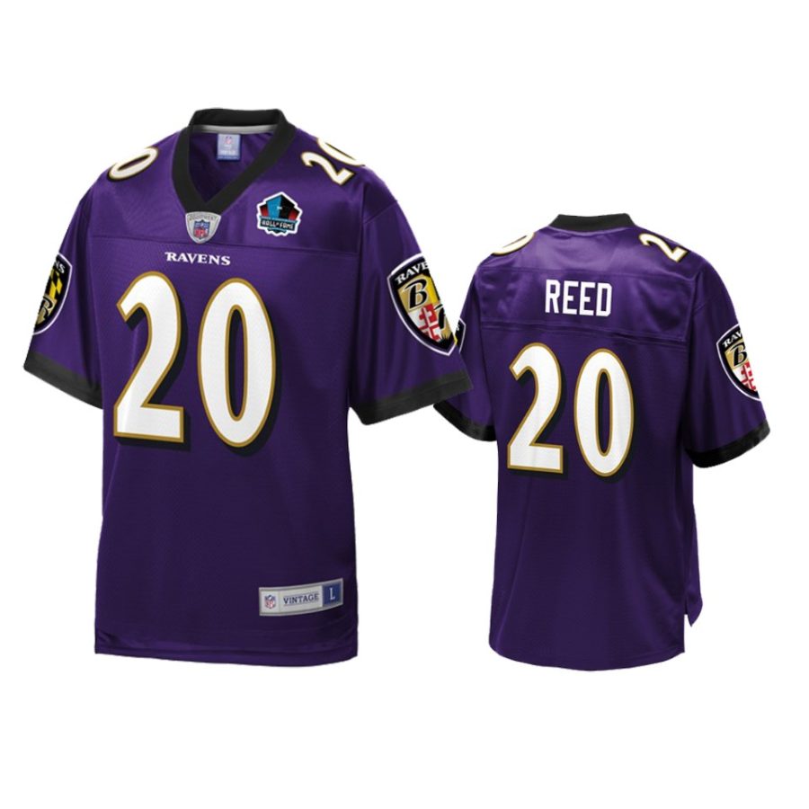 mens ravens ed reed purple nfl pro line hall of fame jersey