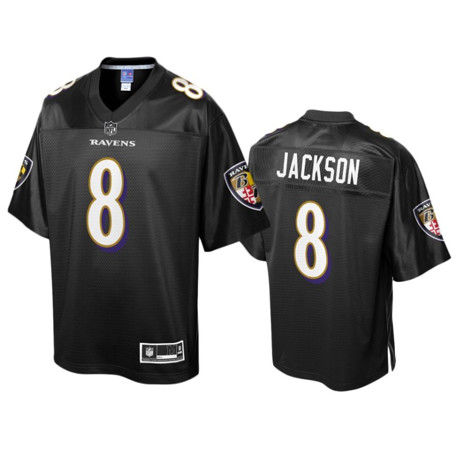 mens ravens lamar jackson black pro line jersey