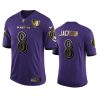 mens ravens lamar jackson purple 25th season golden limited jersey