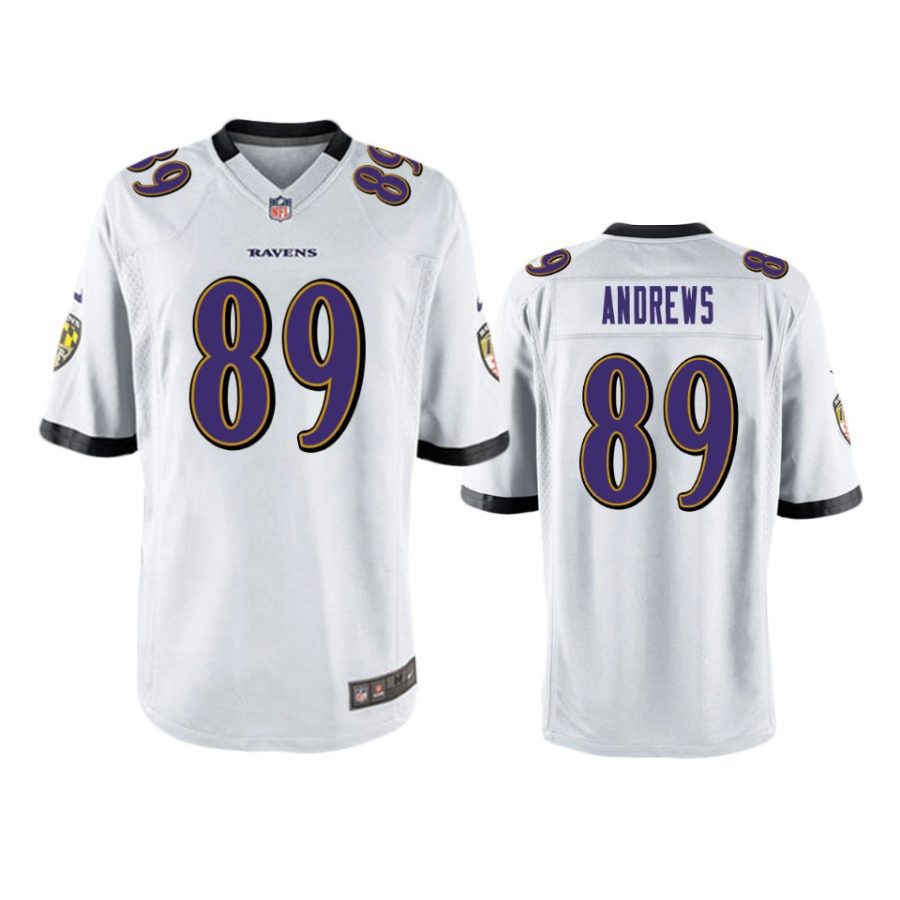 mens ravens mark andrews white game jersey