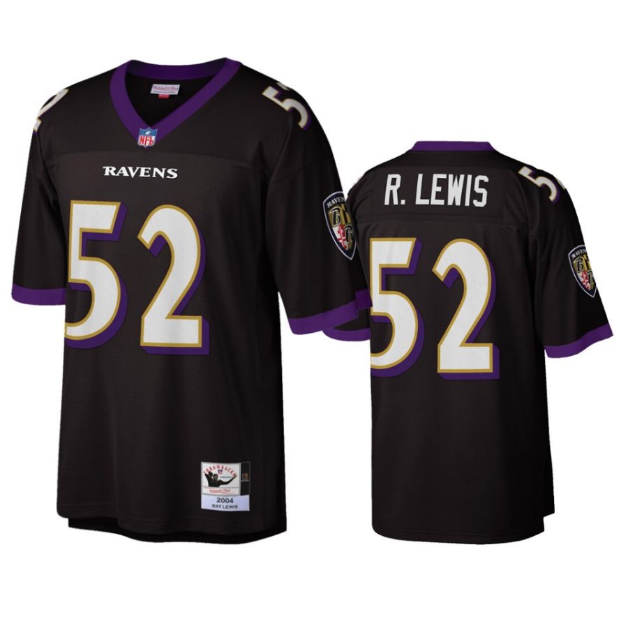 mens ravens ray lewis black retired player jersey