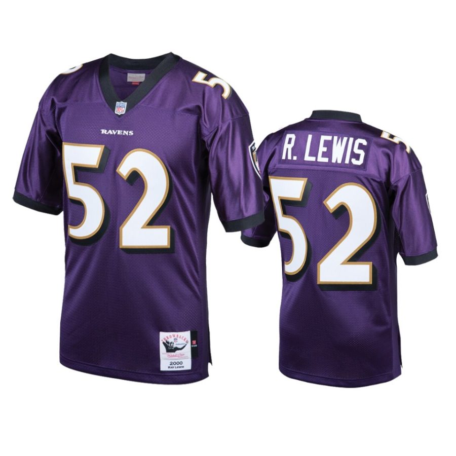 mens ravens ray lewis purple 2000 authentic jersey