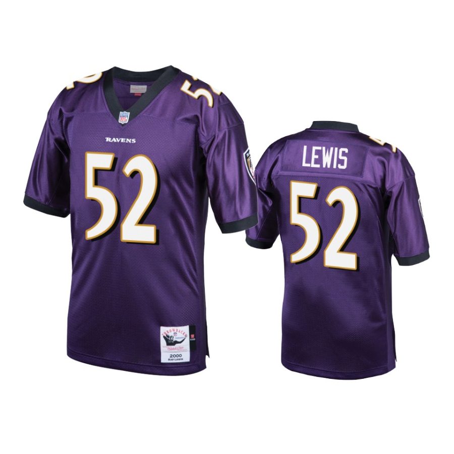 mens ravens ray lewis purple vintage replica jersey