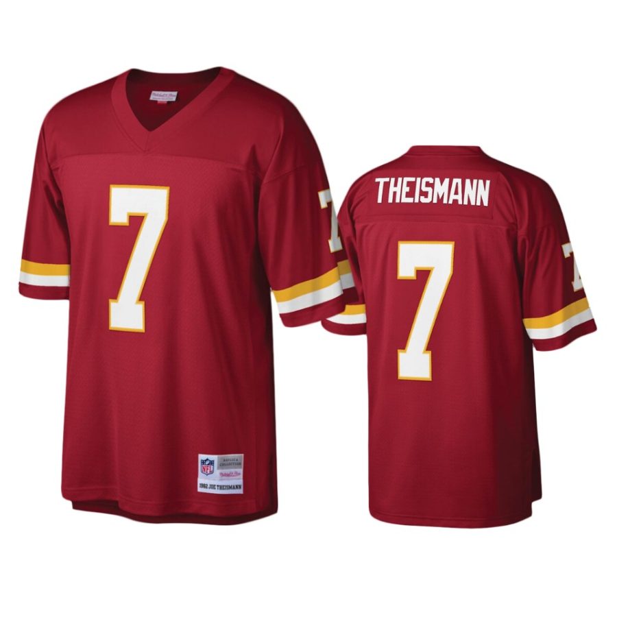 mens redskins joe theismann burgundy legacy replica jersey