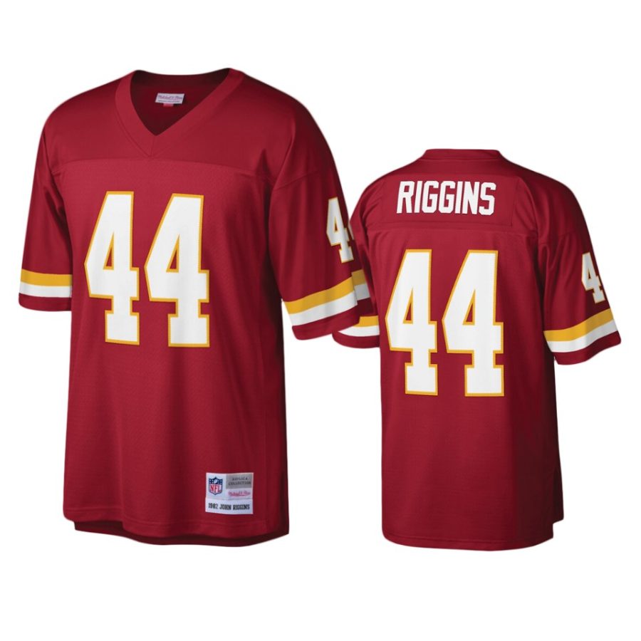 mens redskins john riggins burgundy legacy replica jersey