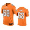 mens robert hunt dolphins orange color rush legend jersey