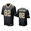 mens saints adam trautman black game jersey