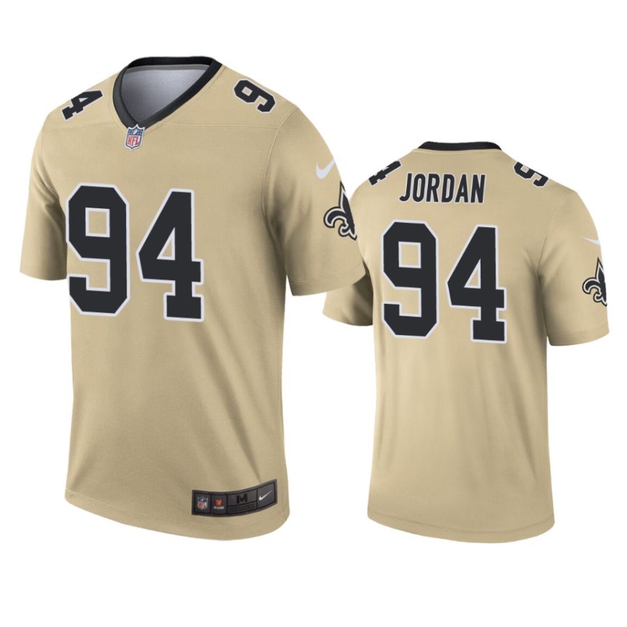 mens saints cameron jordan gold inverted legend jersey