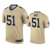 mens saints cesar ruiz gold inverted legend jersey