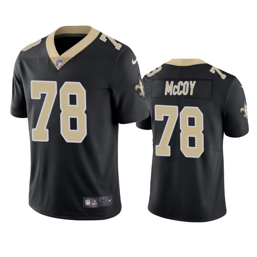 mens saints erik mccoy black vapor limited jersey