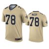 mens saints erik mccoy gold inverted legend jersey