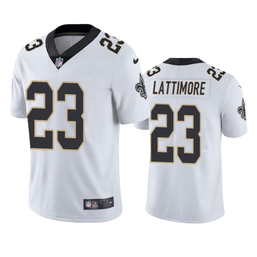 mens saints marshon lattimore white vapor untouchable limited jersey