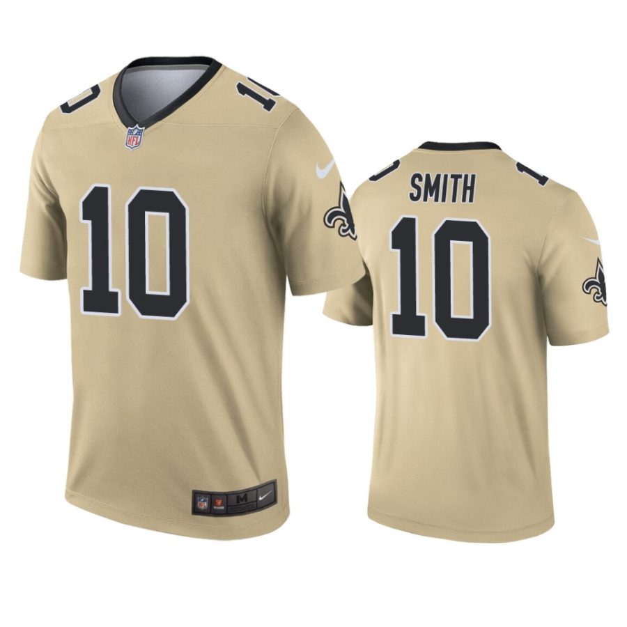 mens saints trequan smith gold inverted legend jersey