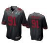 mens san francisco 49ers arik armstead black super bowl liv game jersey