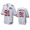 mens san francisco 49ers arik armstead white super bowl liv game jersey