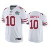 mens san francisco 49ers jimmy garoppolo white super bowl liv vapor limited jersey