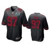 mens san francisco 49ers nick bosa black super bowl liv game jersey