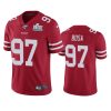 mens san francisco 49ers nick bosa scarlet super bowl liv vapor limited jersey