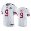 mens san francisco 49ers robbie gould white super bowl liv vapor limited jersey