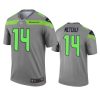 mens seahawks d.k. metcalf gray inverted legend jersey