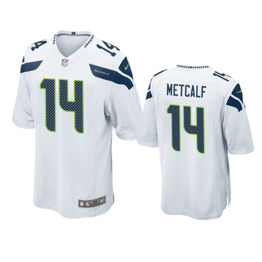 mens seahawks d.k. metcalf white game jersey