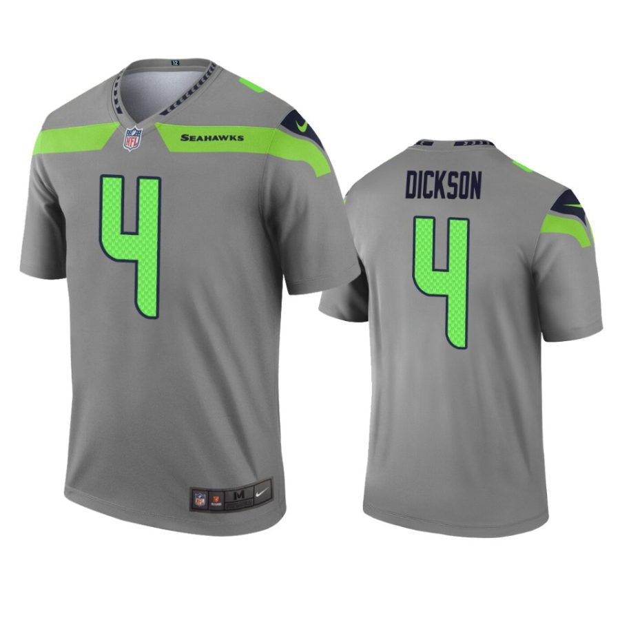 mens seahawks michael dickson gray inverted legend jersey