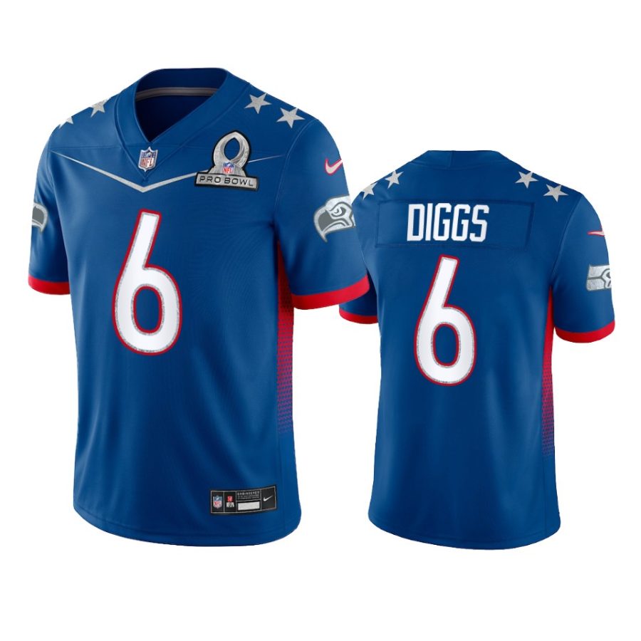 mens seahawks quandre diggs royal game 2022 nfc pro bowl jersey