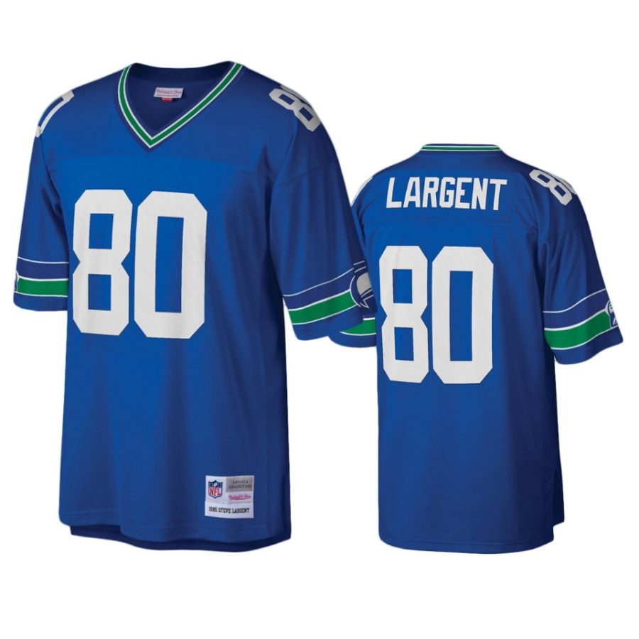 mens seahawks steve largent royal legacy replica jersey