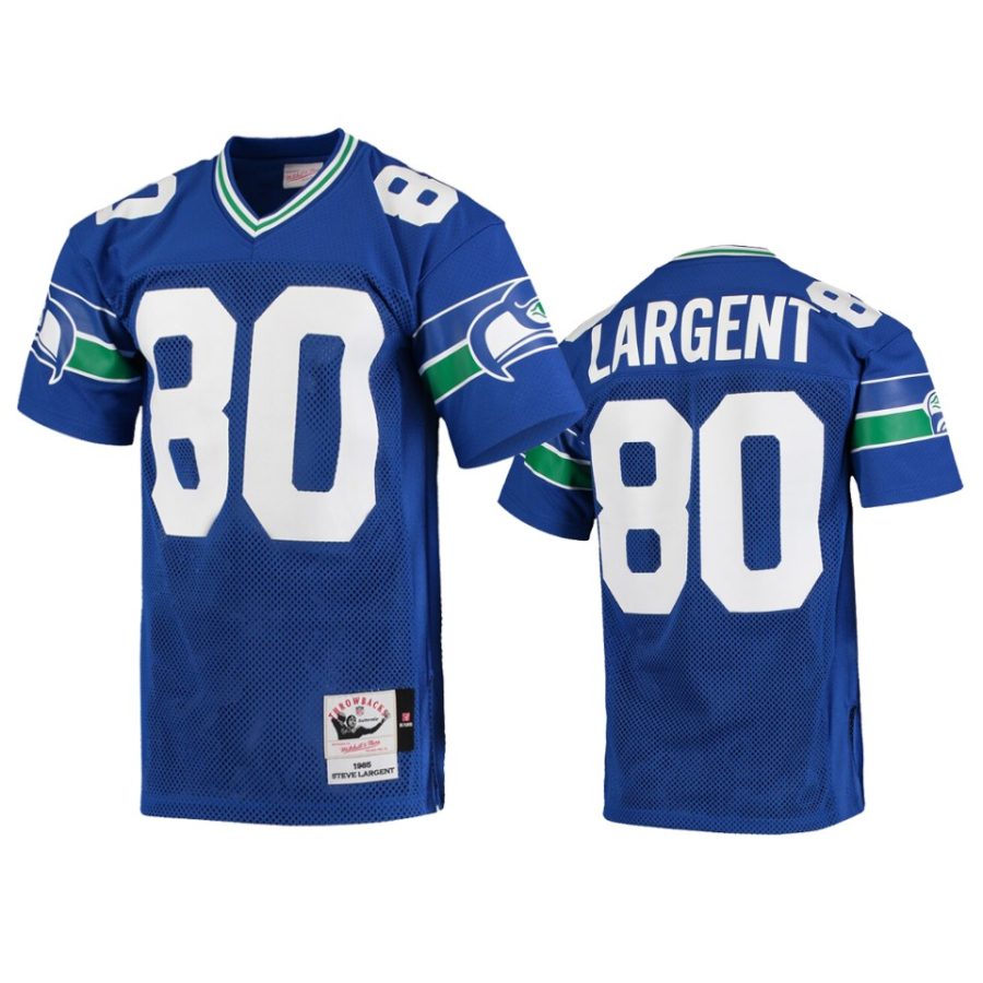 mens seahawks steve largent royal throwback authentic jersey