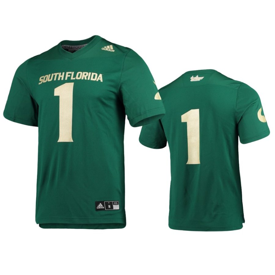 mens south florida bulls 1 green replica jersey