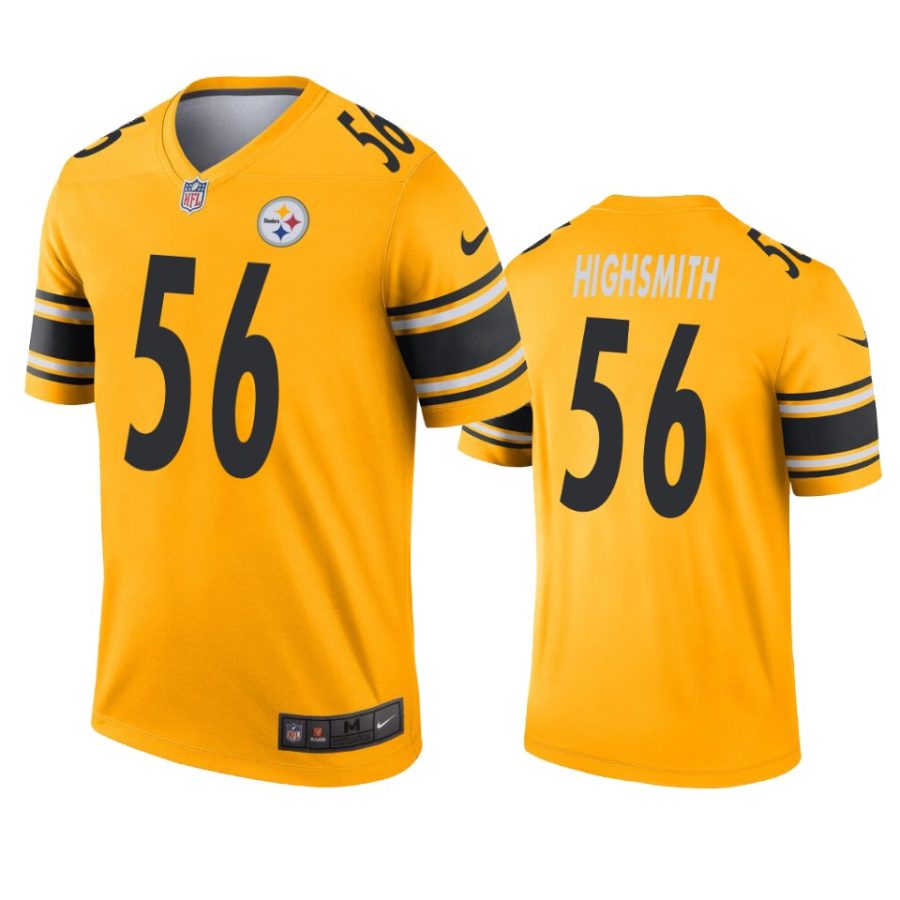 mens steelers alex highsmith gold inverted legend jersey